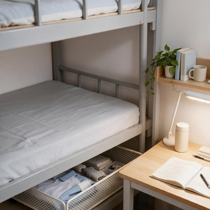🛏️ Space-Saving | Metal Rolling Storage Drawer | Under Bed Organization Essential