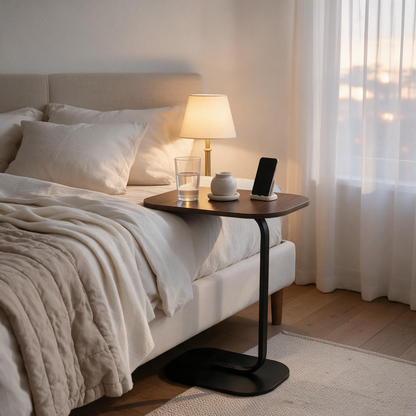 ☕ Sofa Side Table | Wood Metal Design | Modern Living Room Companion