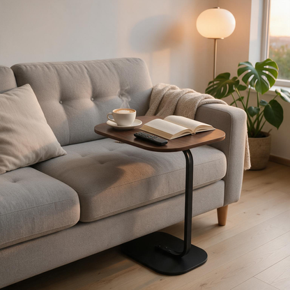 ☕ Sofa Side Table | Wood Metal Design | Modern Living Room Companion