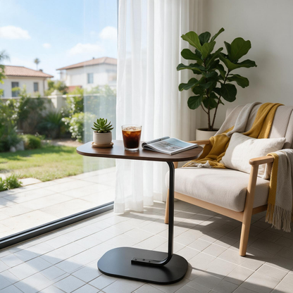 ☕ Sofa Side Table | Wood Metal Design | Modern Living Room Companion