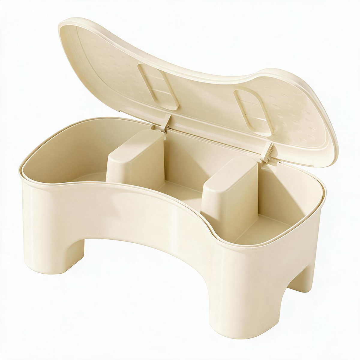 🏡 Home Essential | Durable Plastic | Everyday Spaces | Families | Hidden Storage Step Stool