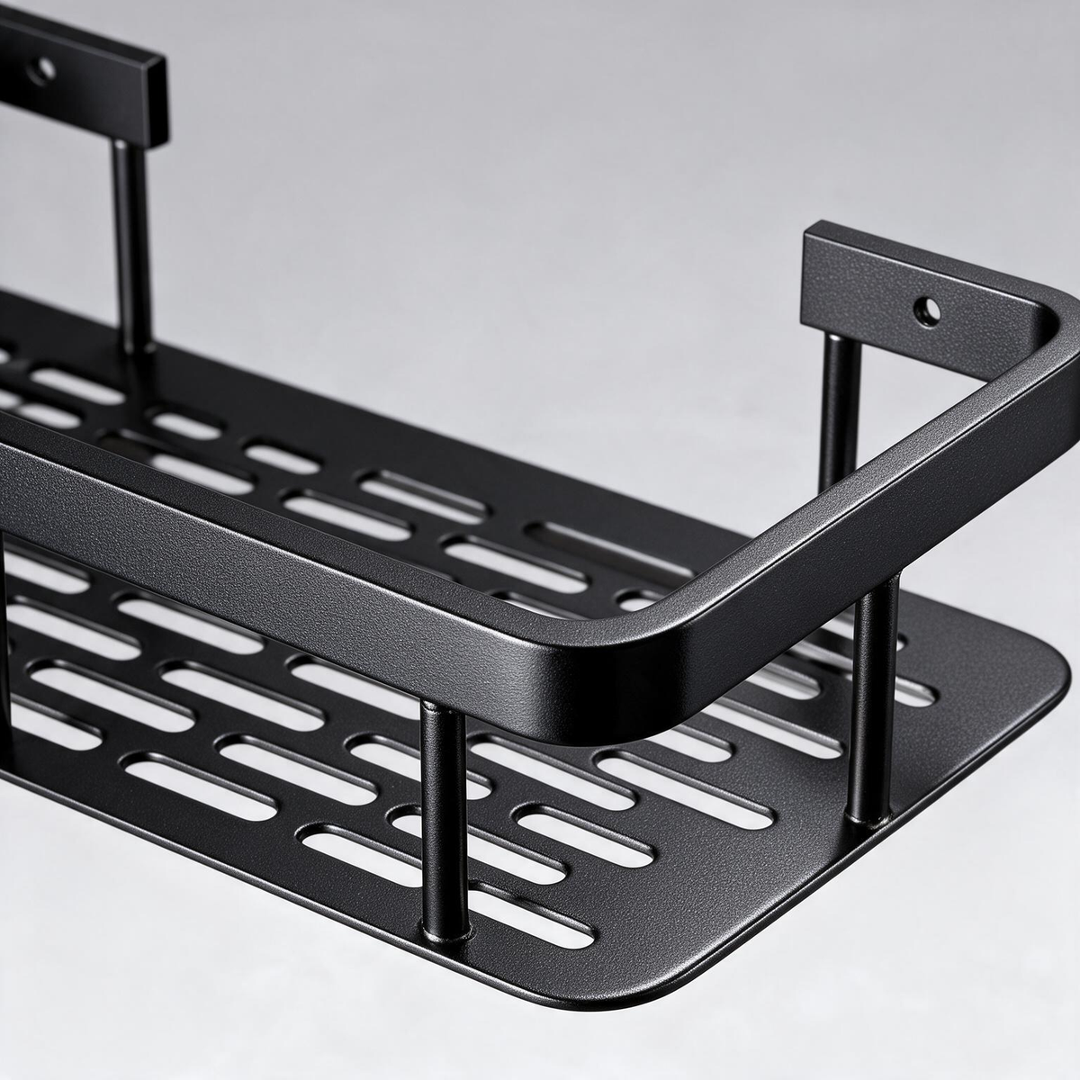 🖤 Space-Saving | Metal Bathroom Storage | Modern Shower Organization Essential