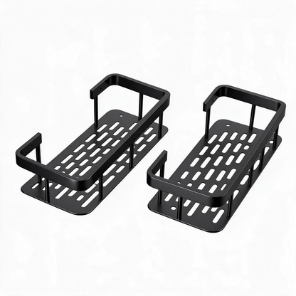 🖤 Space-Saving | Metal Bathroom Storage | Modern Shower Organization Essential