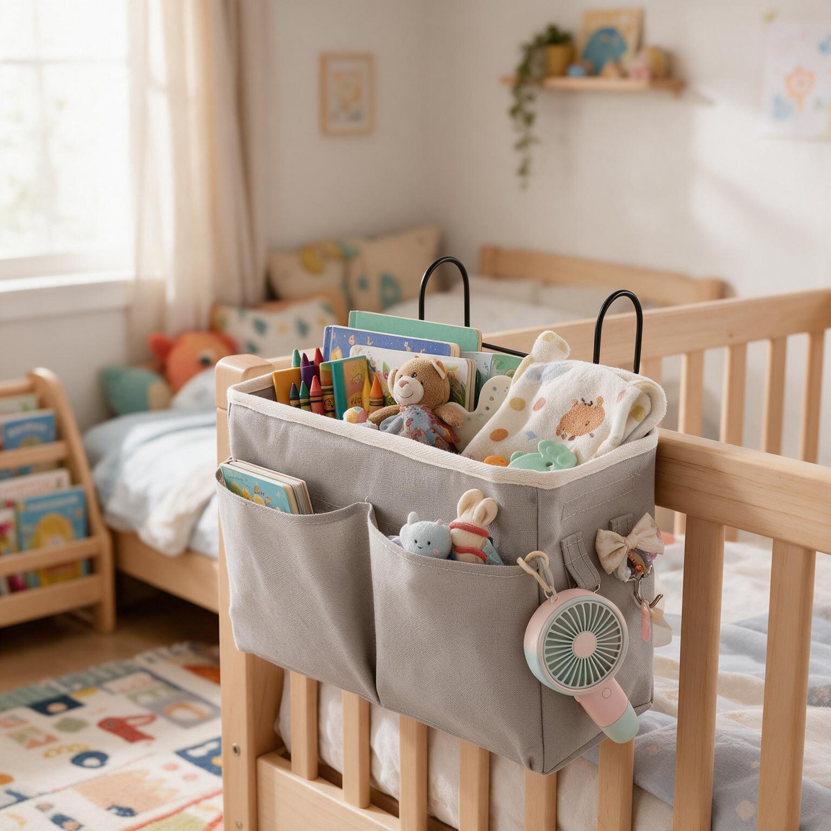 🏠 Home Organizer | Fabric | Bedside | Space Savers | Multi-Pocket Storage