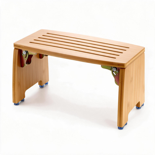 🌿 Step Stool | Natural Bamboo | Home | Families | Foldable Space-Saving Design