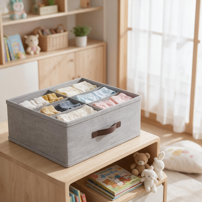 🧺 Drawer Organizer | Woven Fabric | Closet | Homeowners | Neat Divided Storage