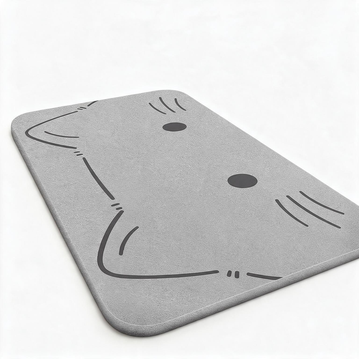 🚿Absorbent Bath Mat | Soft Diatom Mud | Bathroom Essential | Playful Quick-Dry Design
