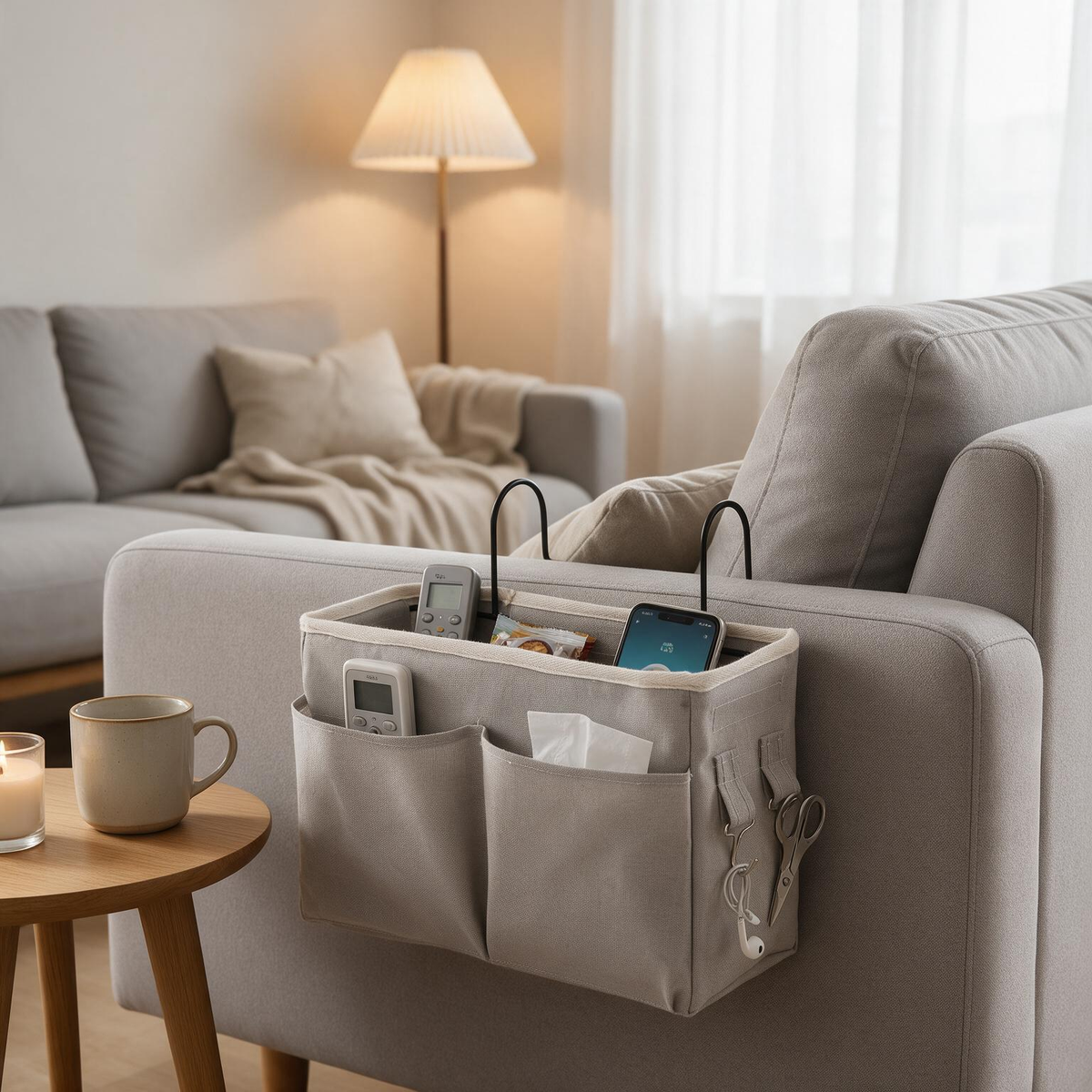 🏠 Home Organizer | Fabric | Bedside | Space Savers | Multi-Pocket Storage