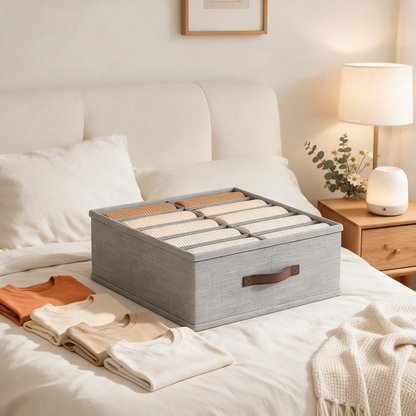 🧺 Drawer Organizer | Woven Fabric | Closet | Homeowners | Neat Divided Storage