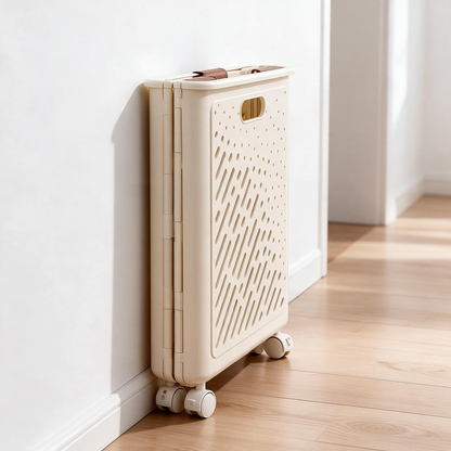 🧺 Laundry Hamper | Durable Plastic | Laundry Room | Families | Rolling Ventilated Storage