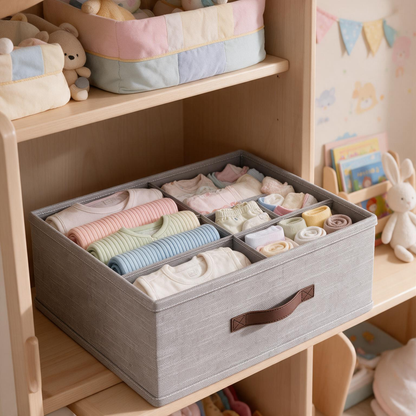 🧺 Drawer Organizer | Woven Fabric | Closet | Homeowners | Neat Divided Storage