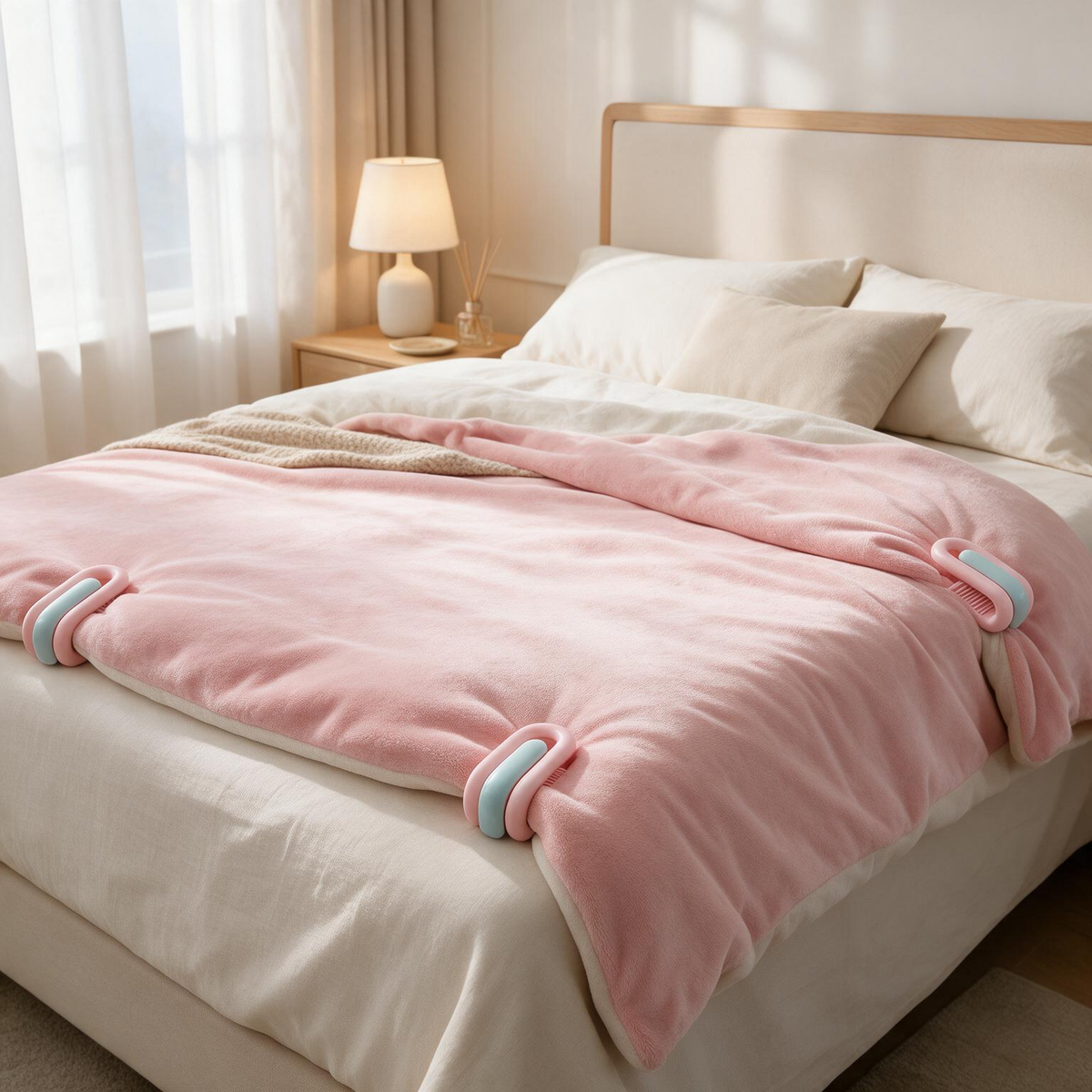 🛏️ Bedding Clips | Durable Plastic | Bedroom | Sleepers | Needle-Free Secure Hold