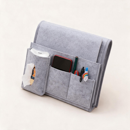 🫧Bedside Organizer | Soft Felt | Bedroom Storage | Multi-Pocket Space Saver