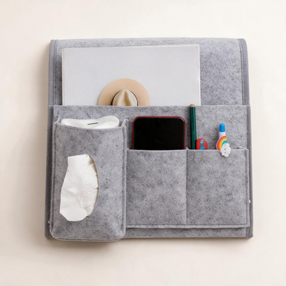 🫧Bedside Organizer | Soft Felt | Bedroom Storage | Multi-Pocket Space Saver