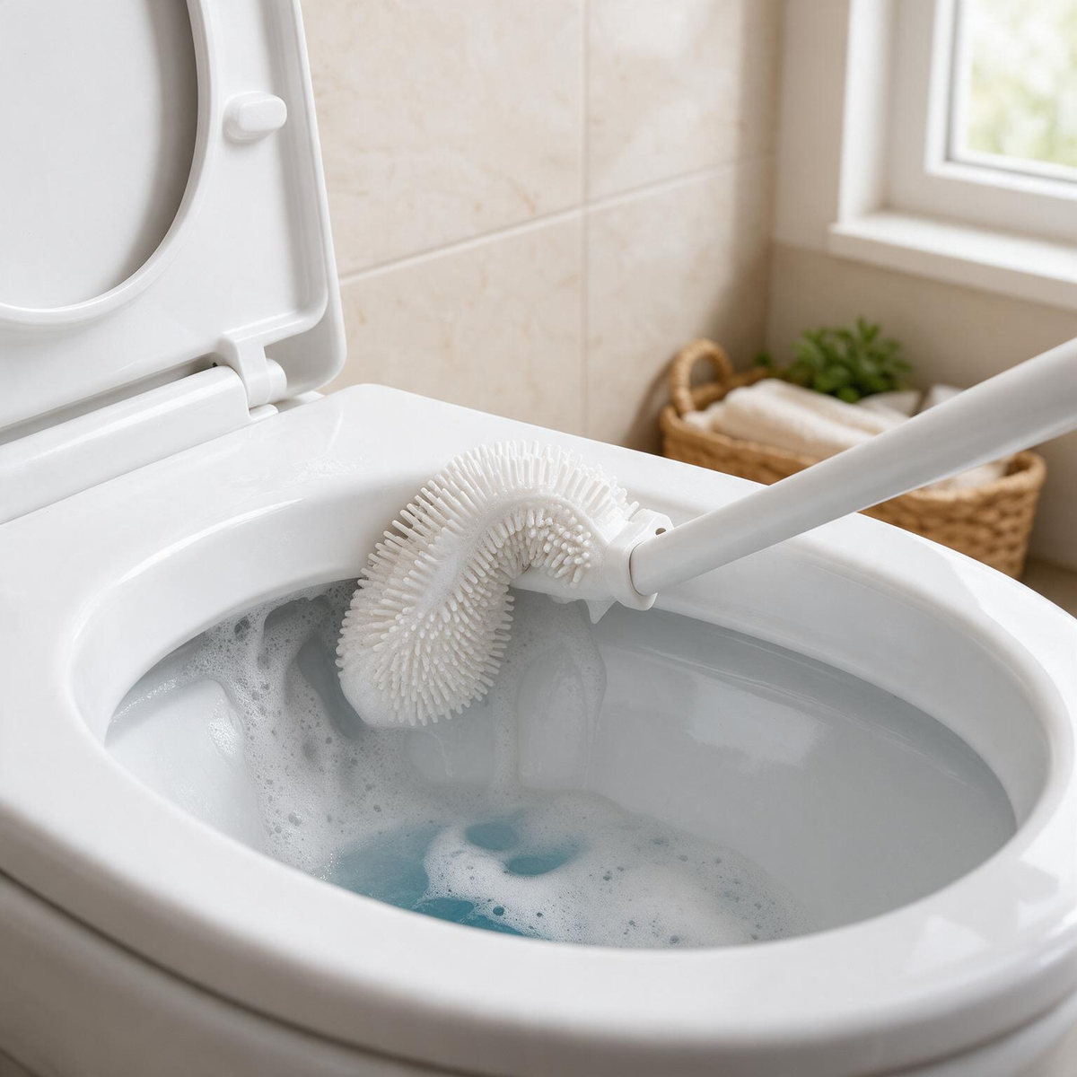 🏵️Cleaning Brush | Flexible Silicone | Home Cleaning | Foldable Deep-Reach Head